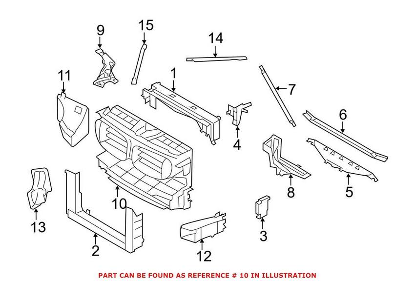 BMW Air Duct - Front 51747183854